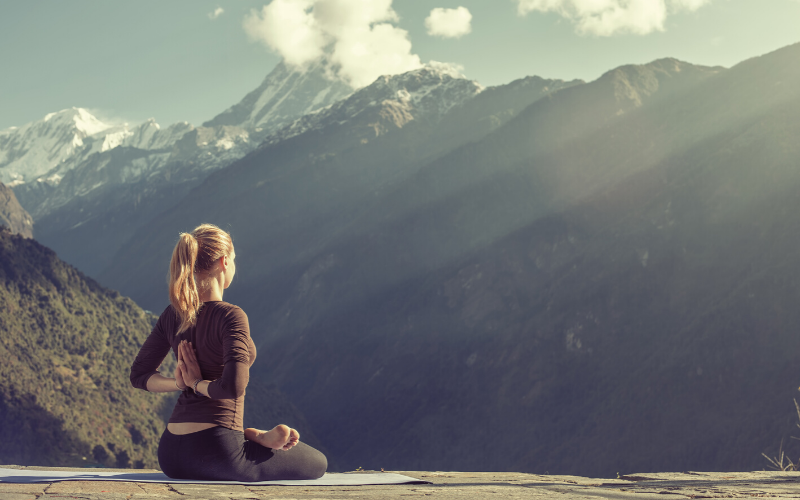 Practice Yoga in the Mountains of Nepal